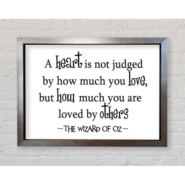Bright Star Movie Quote Wizard Of Oz A Heart Is Not Judged - Single ...